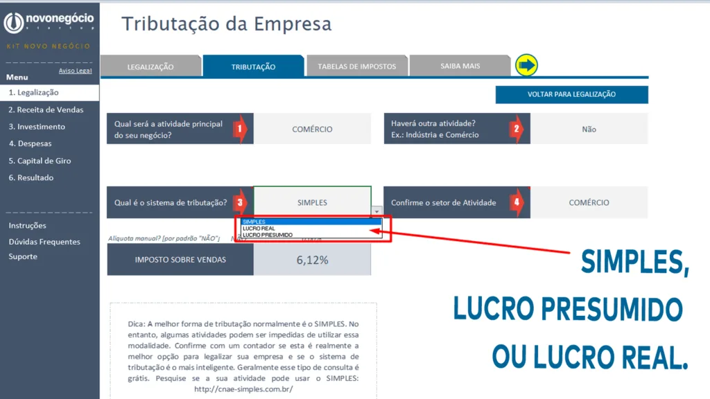 Simples, Lucro Presumido ou Real