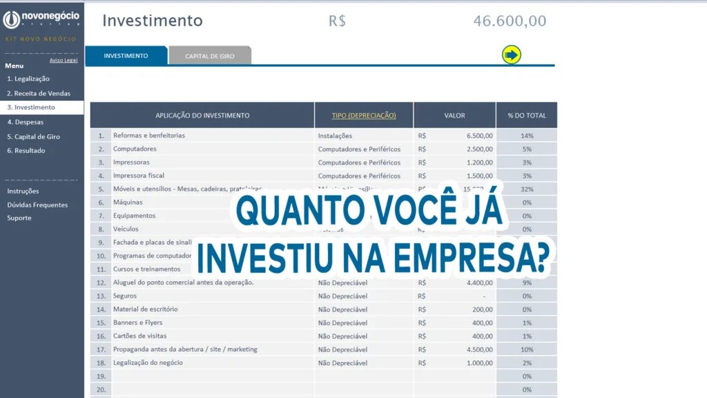 Quanto Você Já Investiu?