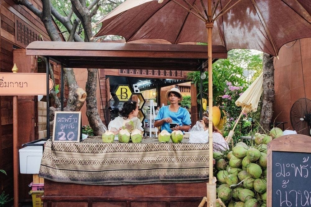 Venda de água de coco