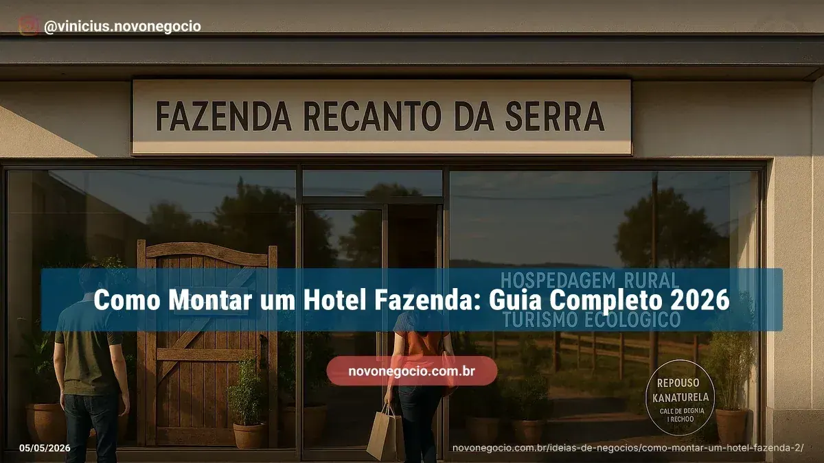 Como montar hotel fazenda — hotel fazenda